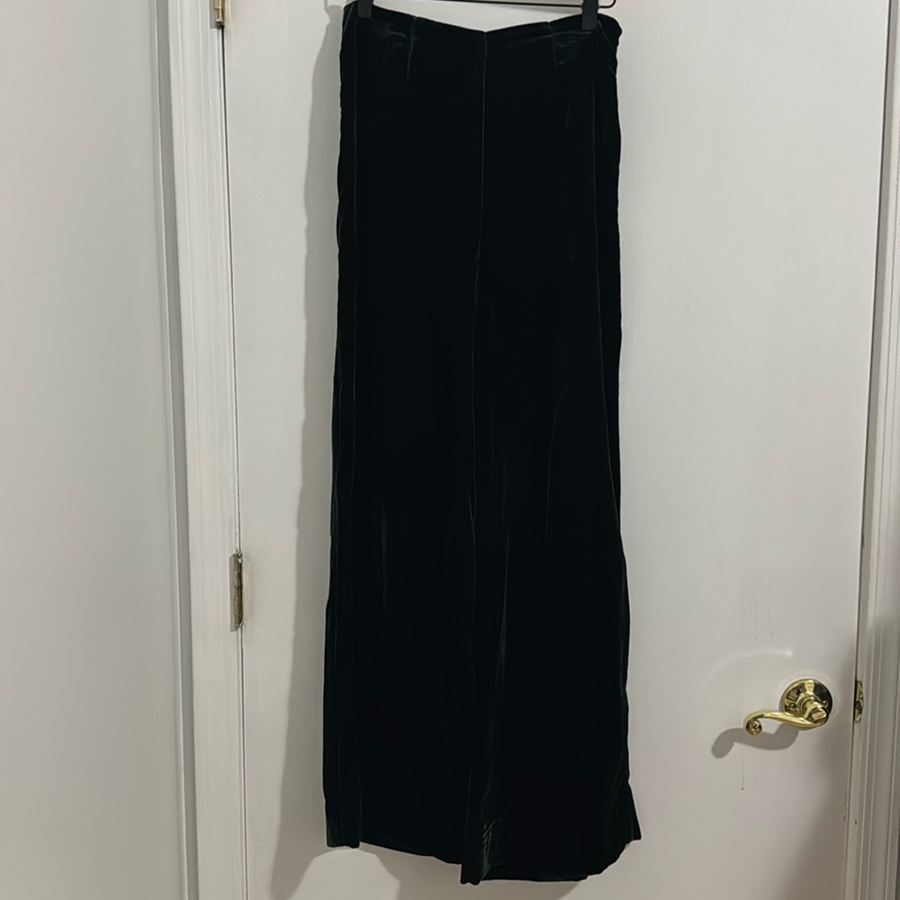 Green velvet Free People pants